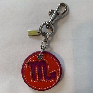 Authentic Coach Zodiac Keychain - Scorpio